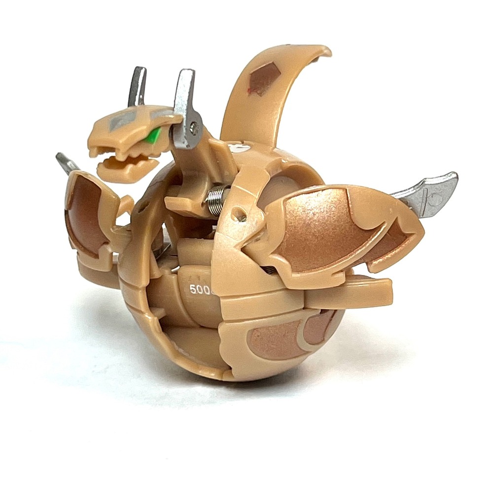 Bakugan Subterra Neo Dragonoid 500G Tan Bronze Transforming Marble NO CARD